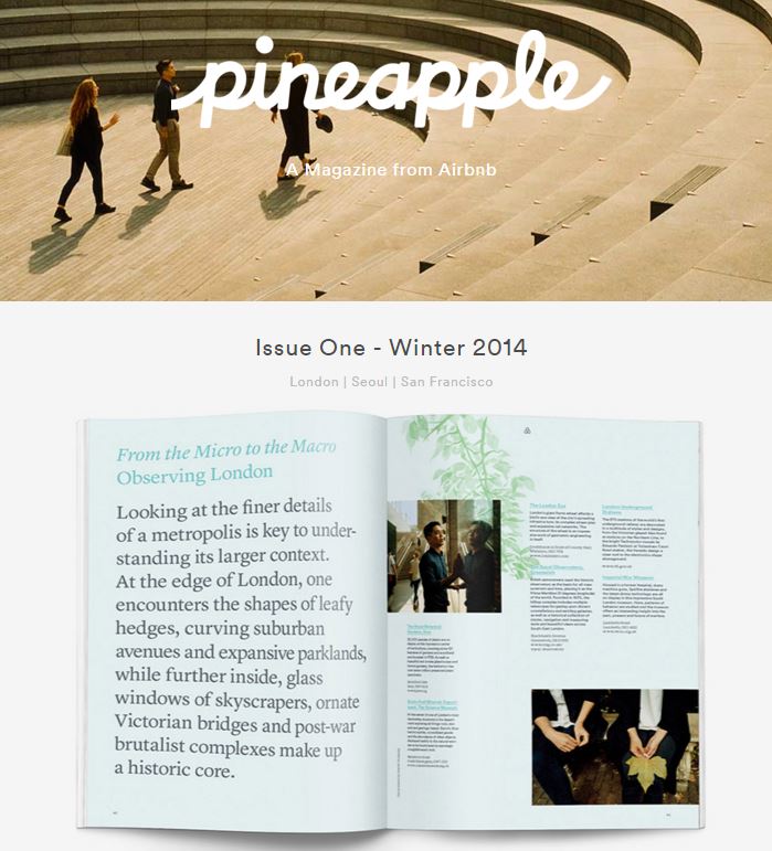 airbnb pineapple magazine